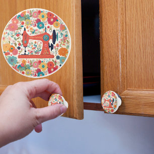 Vintage Sewing Machine Ceramic Knob