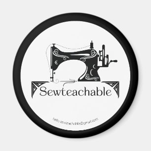 Vintage Sewing Machine, Sewteachable Magnet