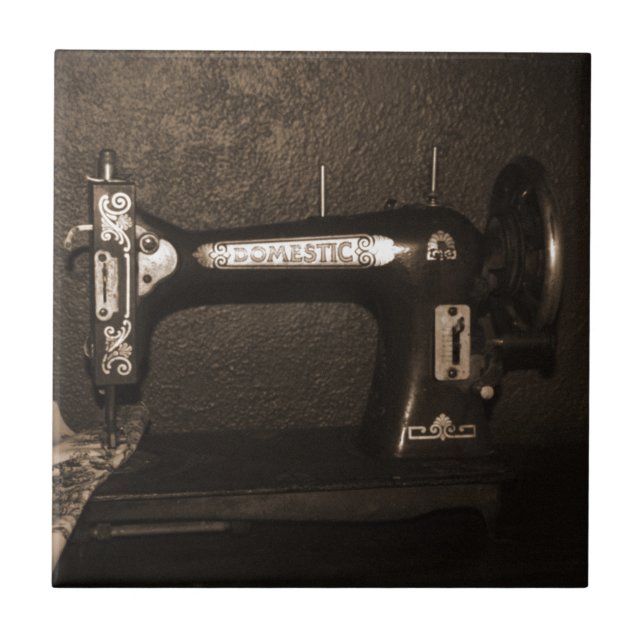 Vintage Sewing Machine Tile (Front)