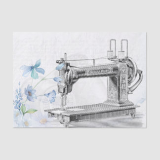 Vintage Sewing Machine Tissue Paper
