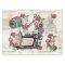 Vintage Sewing Pink Roses French Tissue Paper