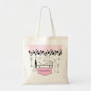 Vintage Sewing Seamstress Tote Bag