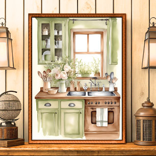 Vintage Shabby Chic Farmhouse Kitchen Wall Art