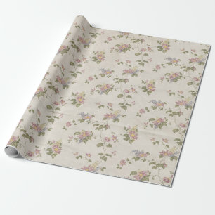 Vintage Shabby Chic Floral Style 196 Wrapping Pape Paper