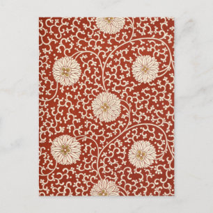 Vintage Shabby Chic Flowers Postcard