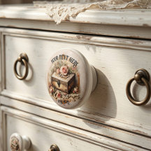 Vintage Shabby Chic Jewelry Pink Roses