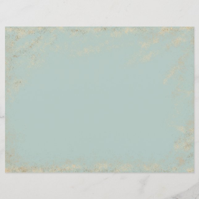 Vintage Shabby Chic Scrapbook Paper, Floral (Front)