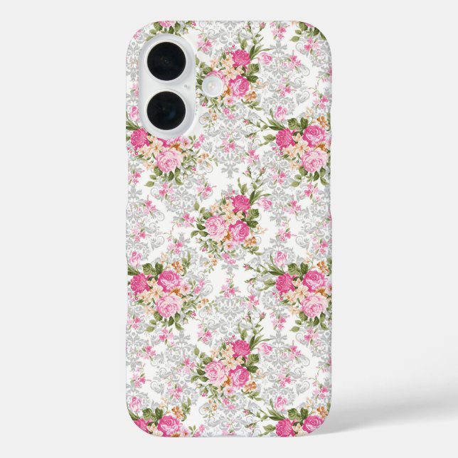 Vintage Shabby Flowers Case-Mate iPhone Case (Back)