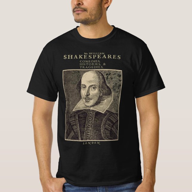 Vintage Shakespeare Literature - William Shakespea T-Shirt (Front)