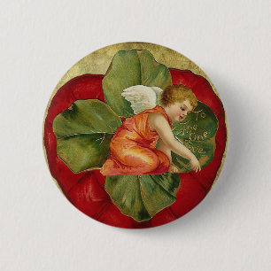 Vintage Shamrock Button
