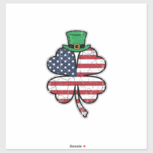 Vintage Shamrock Flag St. Patricks Day