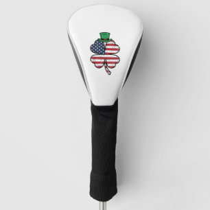 Vintage Shamrock Flag St. Patricks Day Golf Head Cover