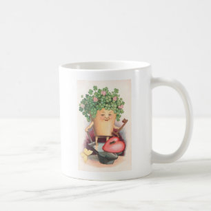 Vintage Shamrock Heart and Key St Patrick's Day Coffee Mug