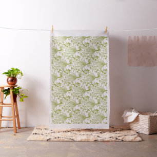 Vintage Shamrock Illustration Fabric