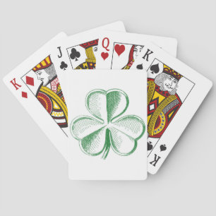 Vintage Shamrock Playing Cards