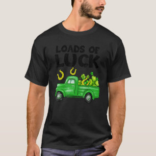 Vintage Shamrock Truck Load Of Luck Irish St Patri T-Shirt