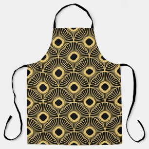 Vintage shapes pattern apron