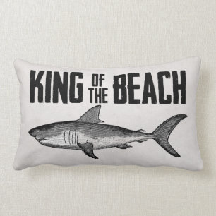 Vintage Shark Beach King Lumbar Cushion