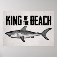 Vintage Shark Beach King