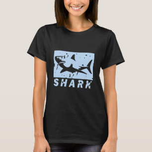 Vintage SHARK Cool Marine Biologist Present T-Shirt