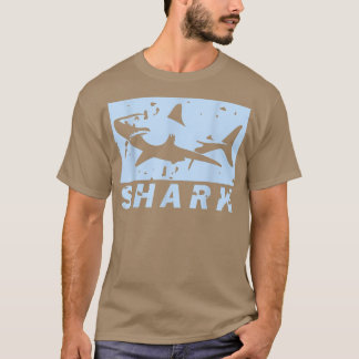 Vintage SHARK Cool Marine BiologistPresent Gift  T-Shirt