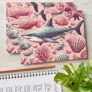 Vintage Shark Seamless Envelope