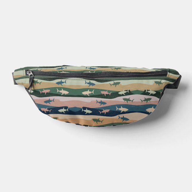 VINTAGE SHARK WAVE  BUM BAGS (Lay Down)