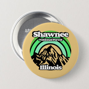 Vintage Shawnee National Forest Illinois 7.5 Cm Round Badge