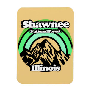 Vintage Shawnee National Forest Illinois Magnet
