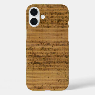 Vintage Sheet Music by Johann Sebastian Bach iPhone 16 Plus Case