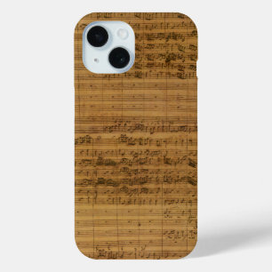 Vintage Sheet Music by Johann Sebastian Bach iPhone 15 Case
