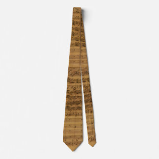 Vintage Sheet Music by Johann Sebastian Bach Tie