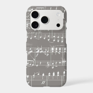 Vintage Sheet Music in Grey and White Signature