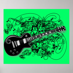 Vintage Sheet Music Rock N Roll Poster