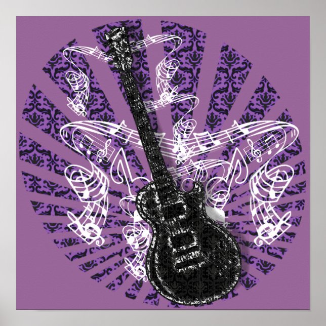 Vintage Sheet Music Rock N Roll Poster (Front)