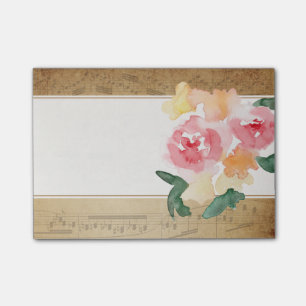 Vintage Sheet Music Sticky Notes