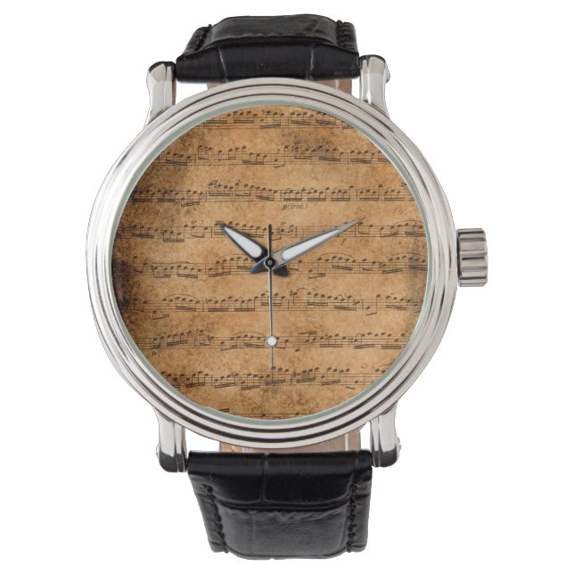 Vintage sheet music watch (Front)