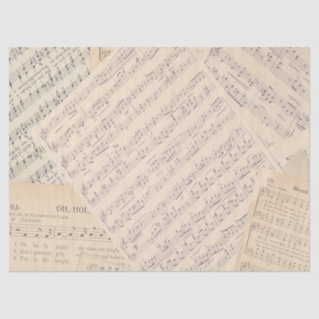 Vintage Sheet Music Wedding (Front)