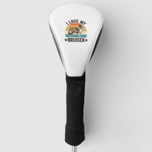 Vintage Sheltie Dog I Love My Bruiser Retro Design Golf Head Cover