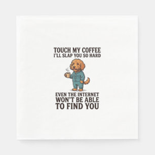 Vintage Sheltie Dog I Love My Bruiser Retro Design Napkin