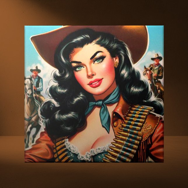 Vintage Sheriff Pin-up Tile (Creator Uploaded)