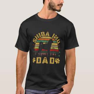 Vintage Shiba Inu Dad Dog Lover Funny T-Shirt