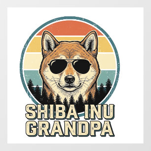 Vintage Shiba Inu Grandpa Dog Shirt Design_1