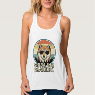 Vintage Shiba Inu Grandpa Dog Shirt Design_1