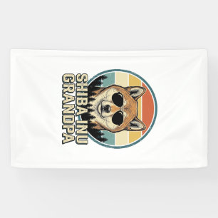 Vintage Shiba Inu Grandpa Dog Shirt Design_1 Banner