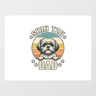 Vintage Shih Tzu Dad Dog Lover Shirt Design_1