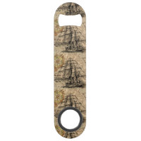 Vintage Ship And Map
