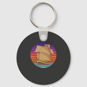 Vintage Ship Key Ring