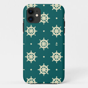 Vintage Ship Wheel Pattern Case-Mate iPhone Case