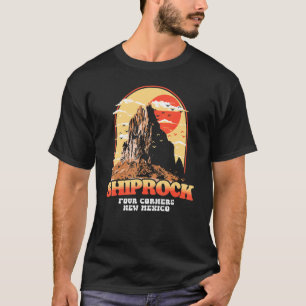 Vintage Shiprock New Mexico Graphic Four Corners T-Shirt